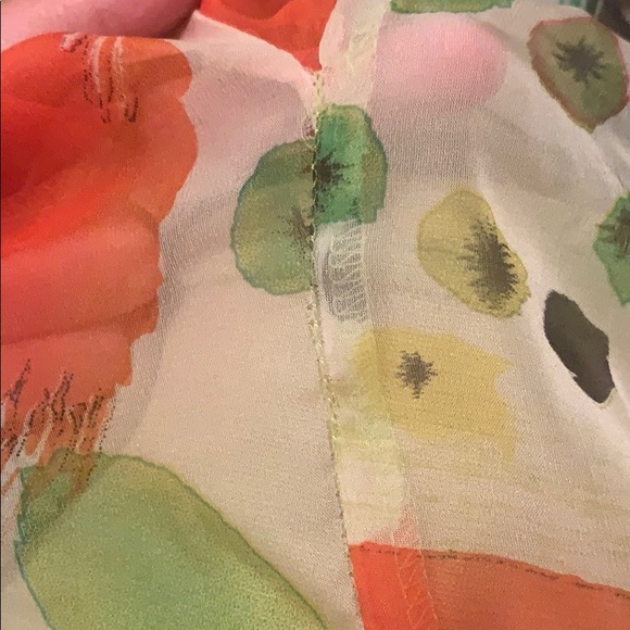 Gauzy Tropical Mini Dress Sz S - Picture 8 of 10